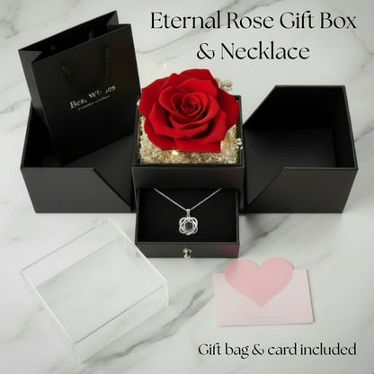 Eternal Rose & “I Love You” Necklace