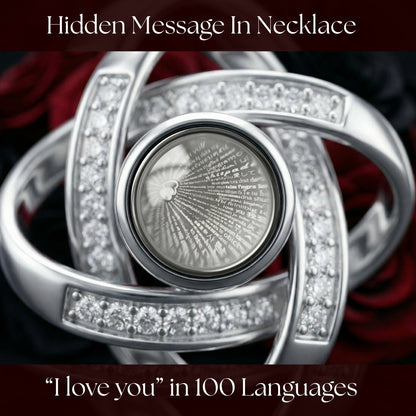 Eternal Rose & “I Love You” Necklace